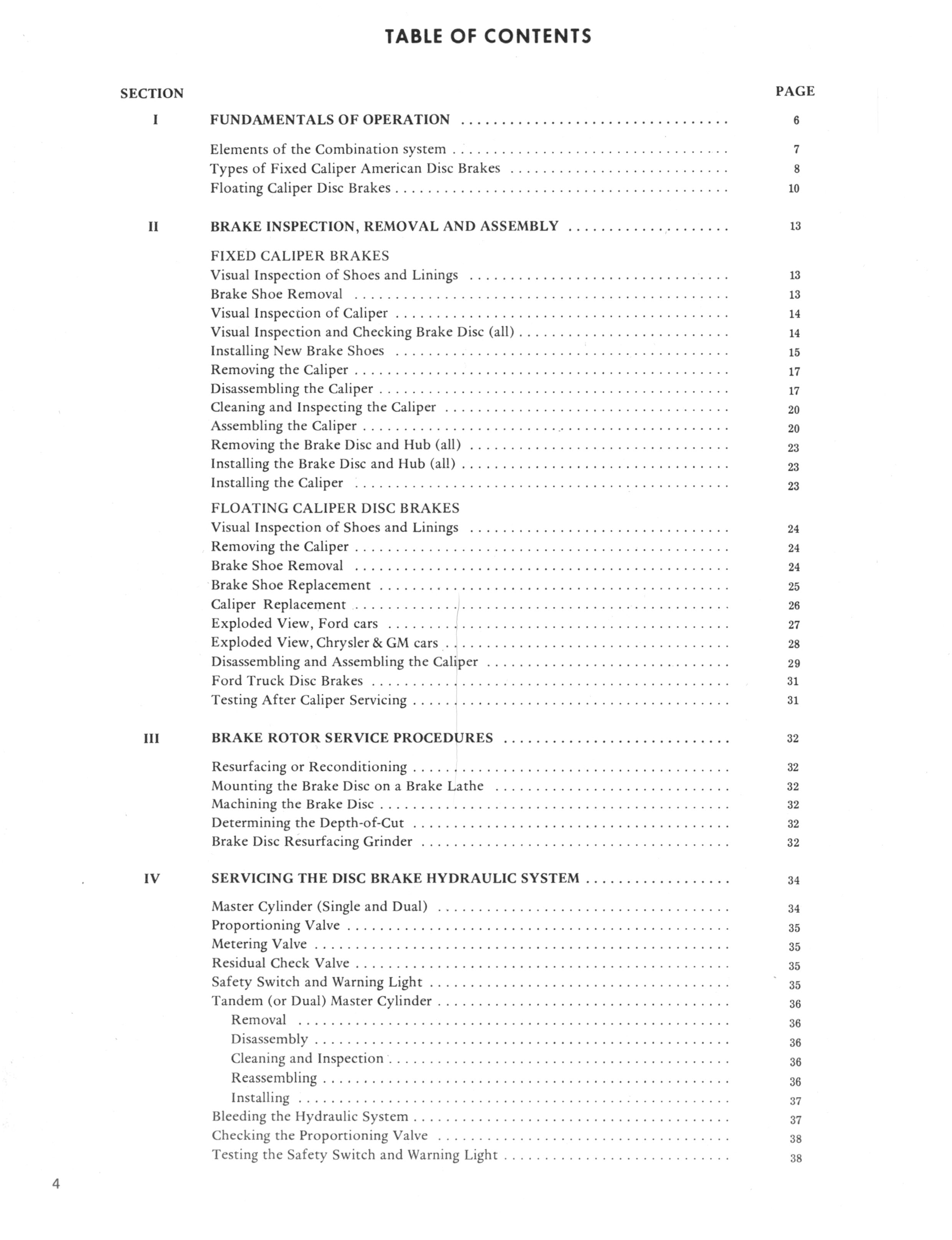1974 Disc Brake Service Manual 6 of 56